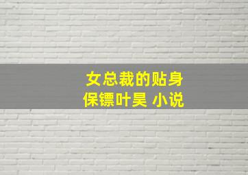 女总裁的贴身保镖叶昊 小说